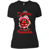 Queens Are Born In November T-Shirt Sexy Lips