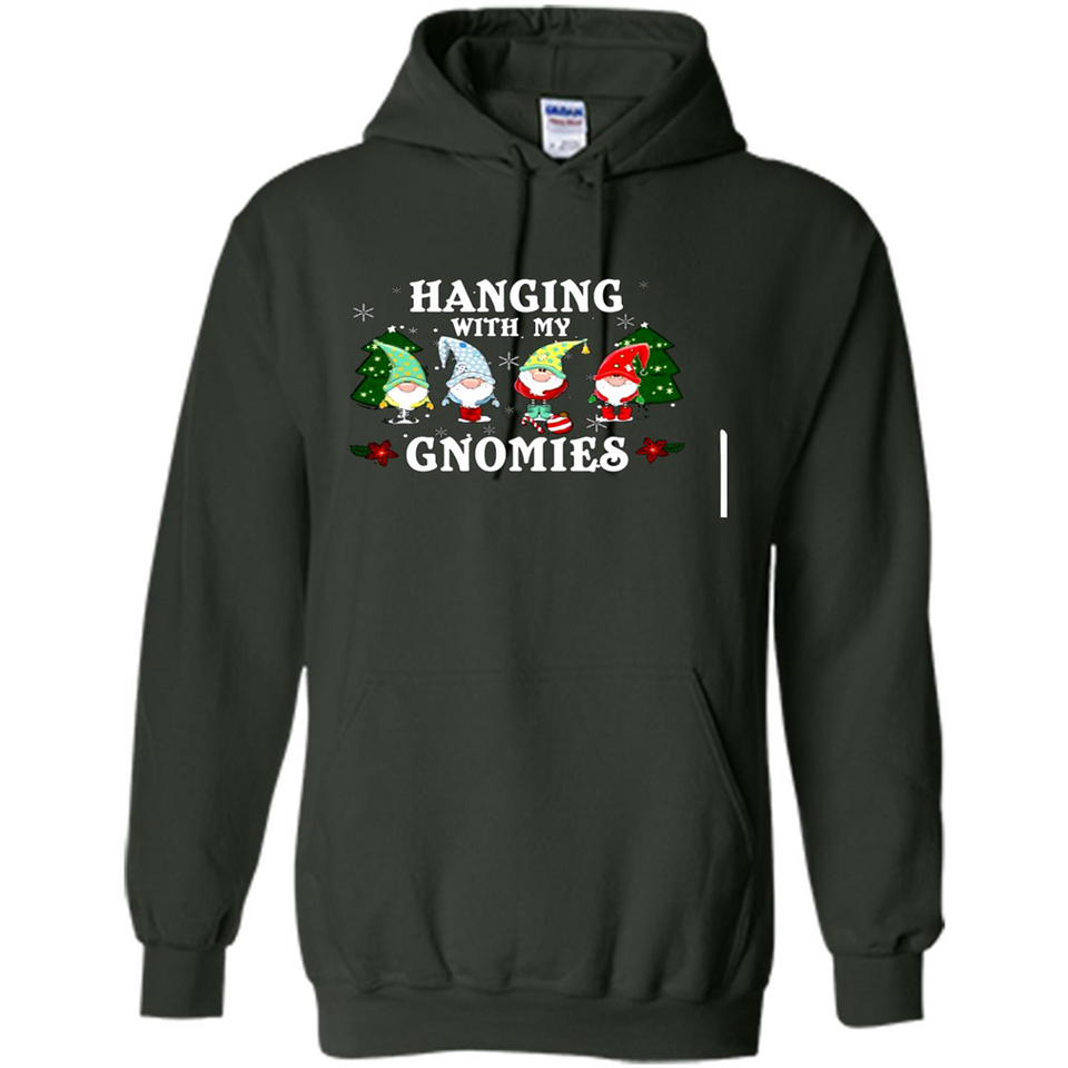 Christmas Garden Gnome Hanging With My Gnomies - Hoodie