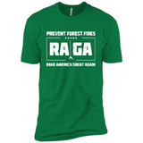 Prevent Forest Fires Rake America Great Again Shirt PINGPONG - Premium Short Sleeve T-Shirt