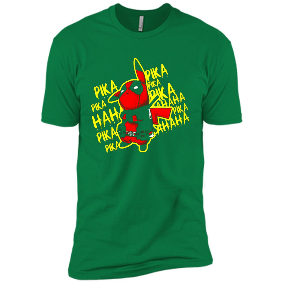 Pikachu Deadpool T-Shirt PINGPONG - Premium Short Sleeve T-Shirt