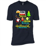 Santa claus i just want to bake stuff and waych christmas movi PINGPONG - Premium Short Sleeve T-Shirt