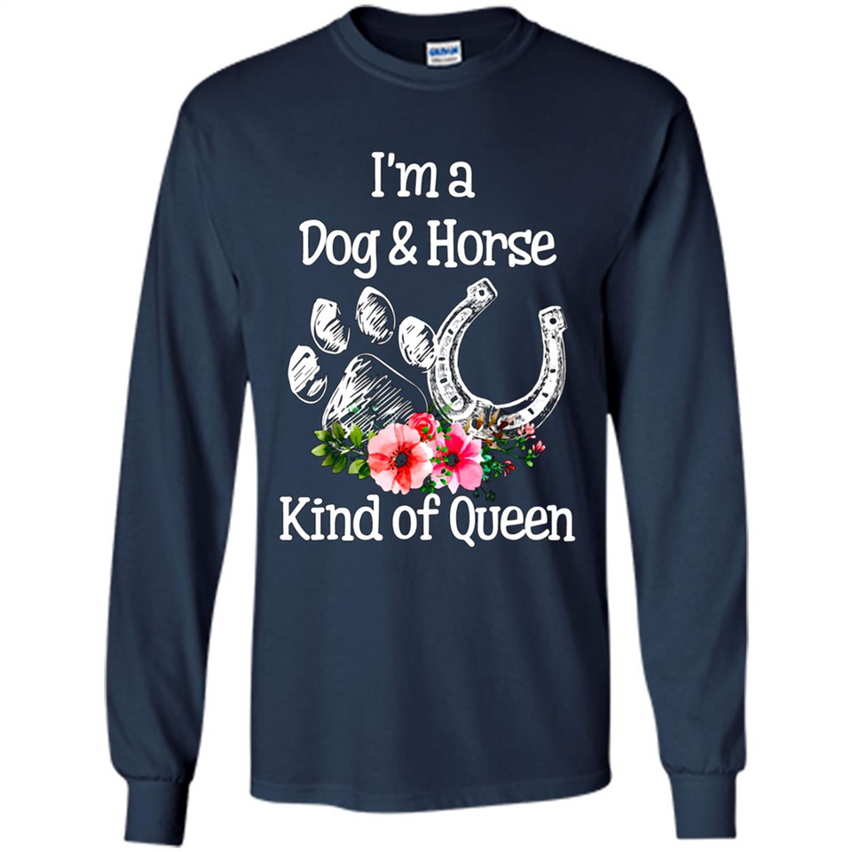 I'm A Dog & Horse Shirt Animal Lover Gift