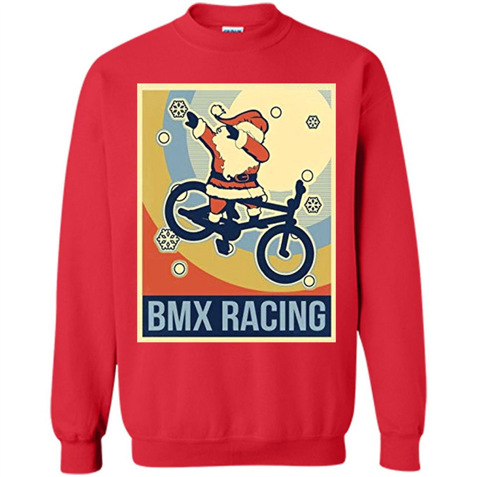 bmx racing dabbing Santa Christmas