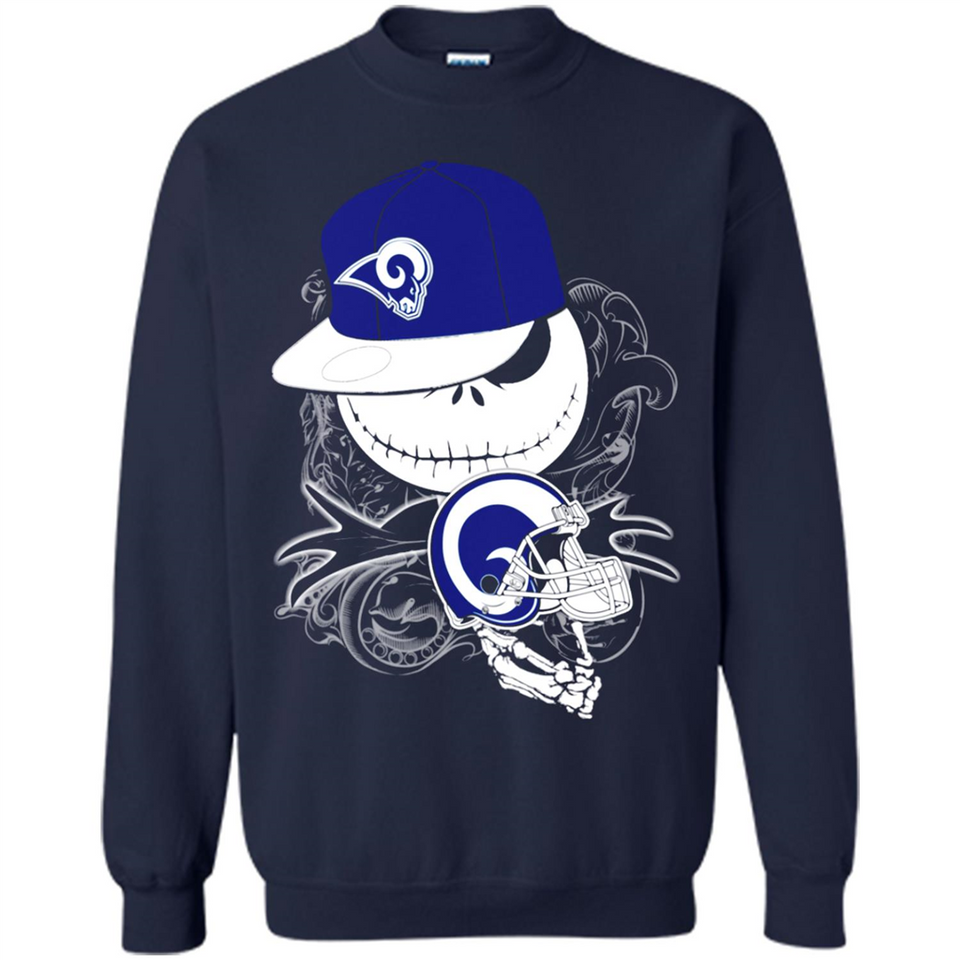 Jack Skellington The Nightmare Before Christmas-Rams Football - Sweatshirt