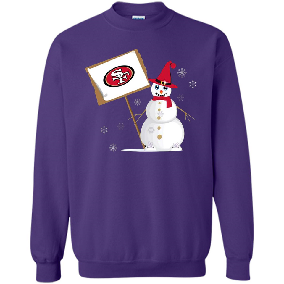 San Francisco 49ers Snowman Funny