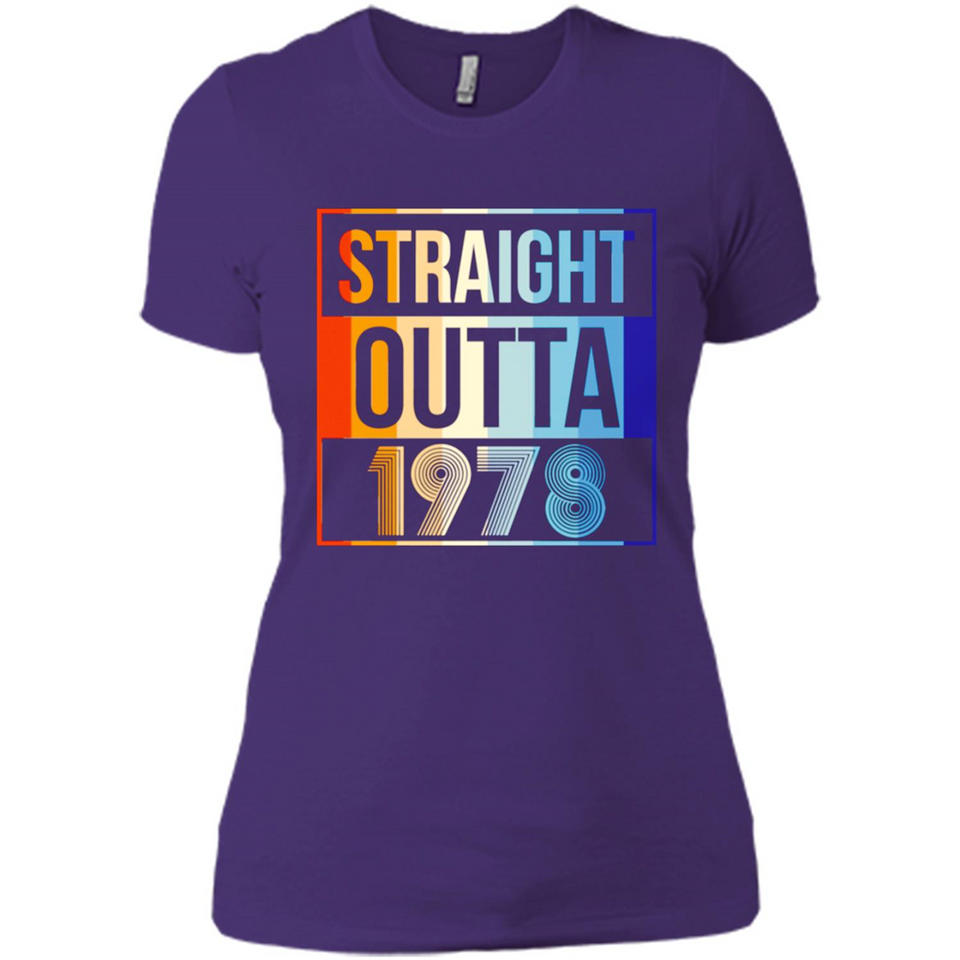 Retro Straight Outta 1978 40 Years Old - Ladies' Boyfriend T-Shirt