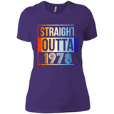 Retro Straight Outta 1978 40 Years Old - Ladies' Boyfriend T-Shirt