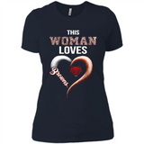 This Woman love Browns NFL football team - Ladies' Boyfriend T-Shirt