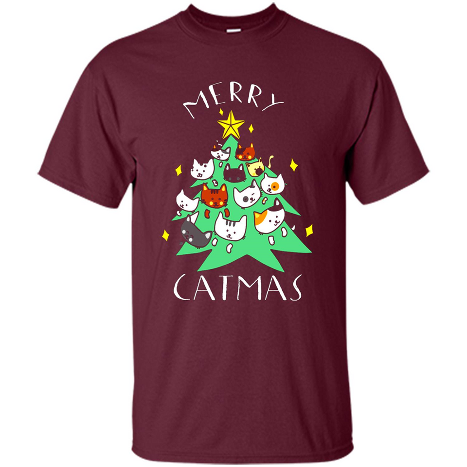 Merry Catmas Funny Cool Christmas Mug PINGPONG - Shirt