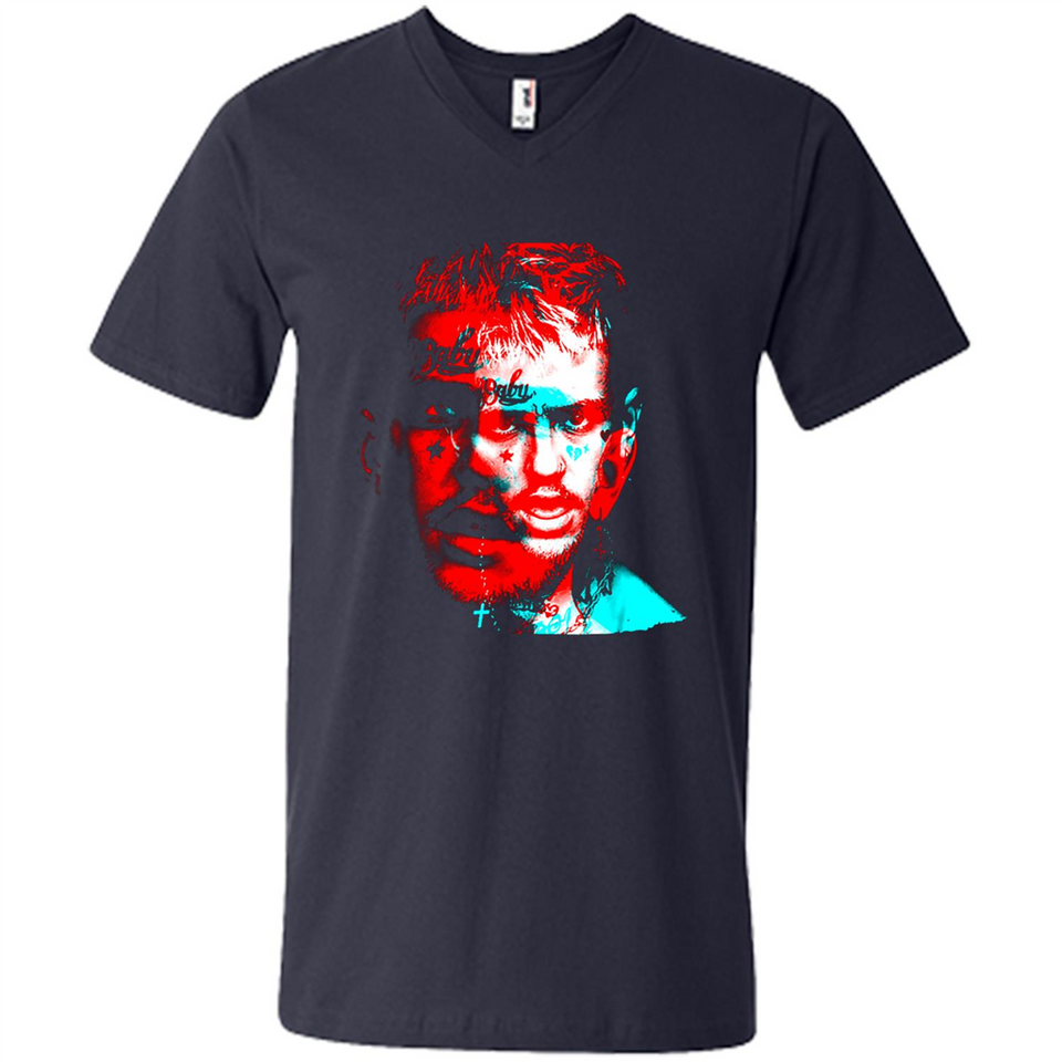 Lil Peep Rapper Fan Wear Shirt Ladies' Boyfriend Shirt - Men's V-Neck