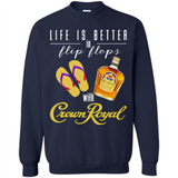 LIFE IS BETTER IN FLIP FLOPS WITH CROWN ROYAL