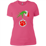 Amazing tee Clemson Tigers Glitter Grinch Monogram Ornament Christmas Gift - Sao chép - Ladies' Boyfriend T-Shirt