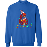 Christmas Lights Sloth Long Sleeve Santa Sloth - Sweatshirt