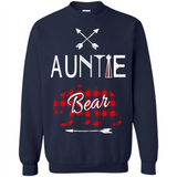 Aunt Shirt Buffalo Plaid Family Camp Bear Tee - Sweatshirt