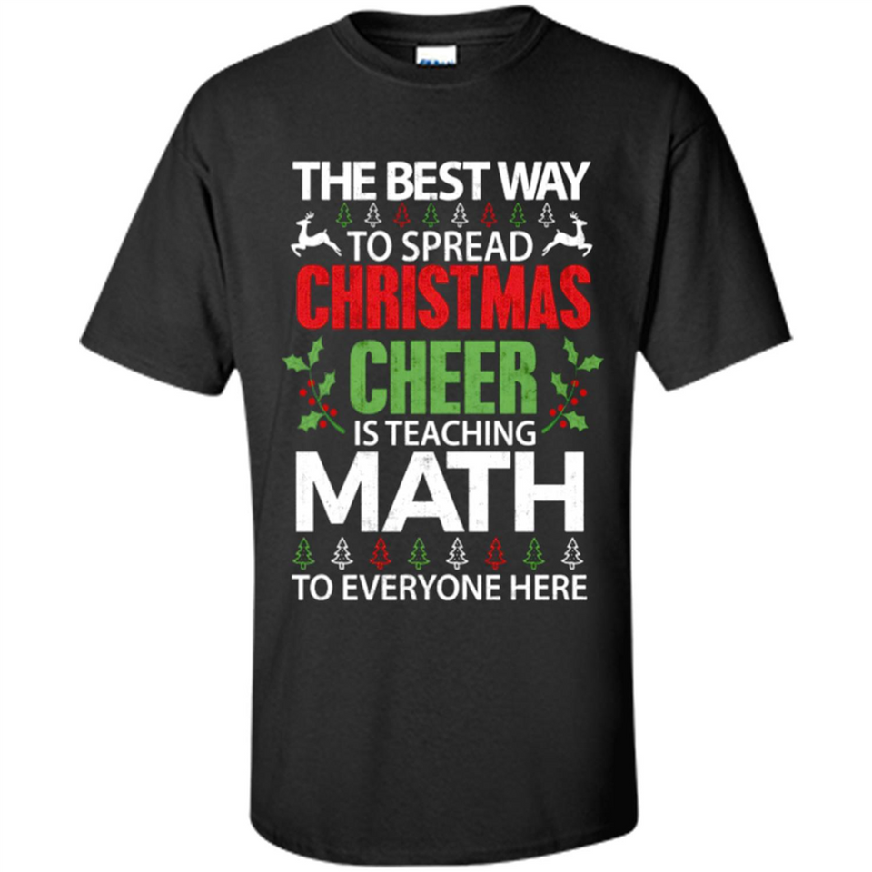 Math Teacher Christmas Shirt Christmas Cheer - Shirt