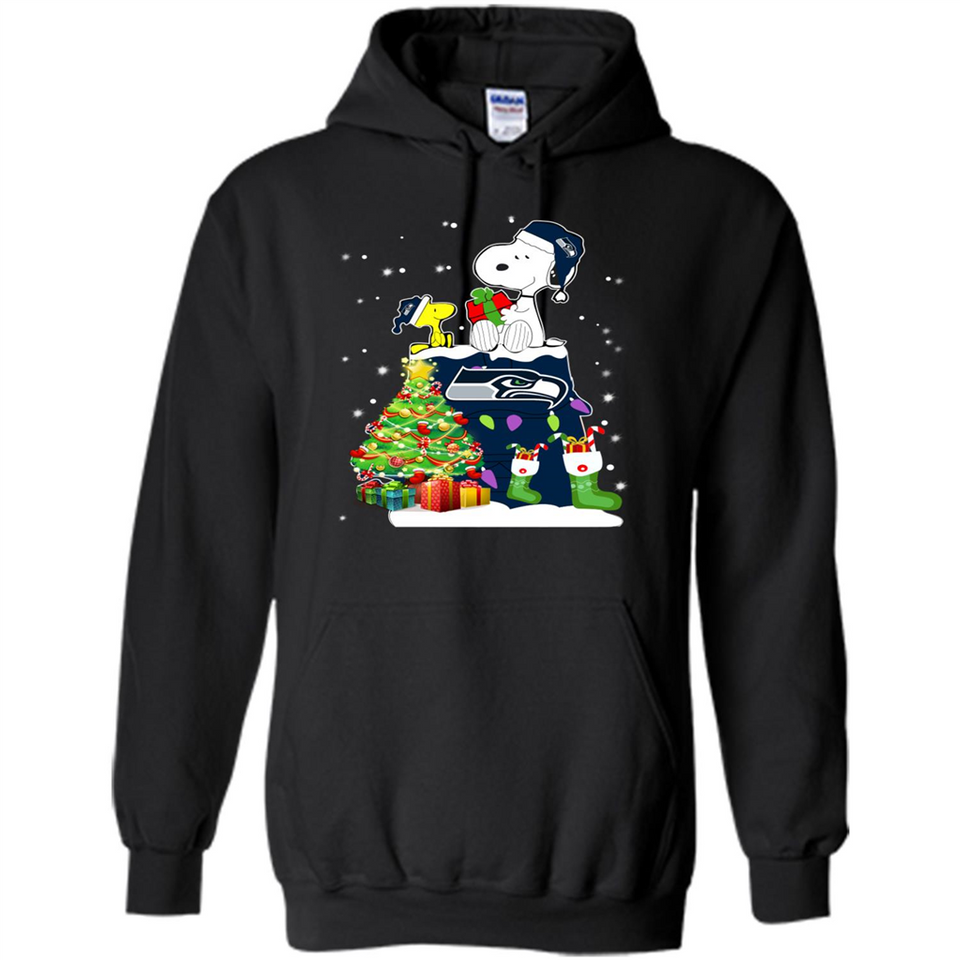 SEATTLE SEAHAWKS SNOOPY & WOODSTOCK CHRISTMAS