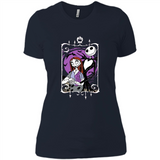 Disney Nightmare Before Christmas Jack And Sally T-Shirt - Ladies' Boyfriend T-Shirt