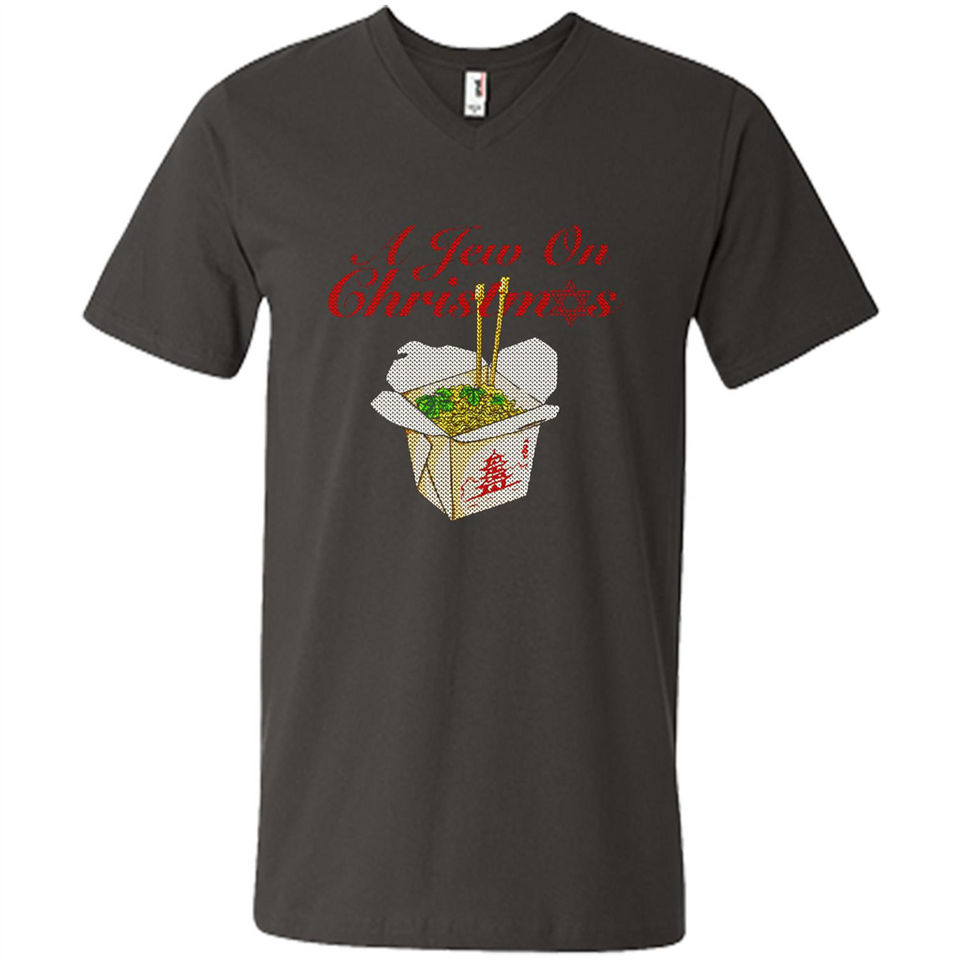 Christmas Ugly Sweater A Jew On Christmas - Men's V-Neck