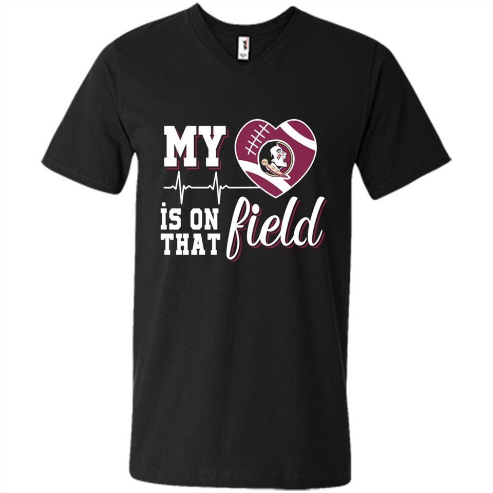 Florida State Seminoles Football My Heart is on that Field - Men's V-Neck