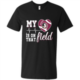 Florida State Seminoles Football My Heart is on that Field - Men's V-Neck