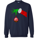 GRINCH HAND HOLDING CHRISTMAS ORNAMENT - DON'T BE A GRINCH PINGPONG