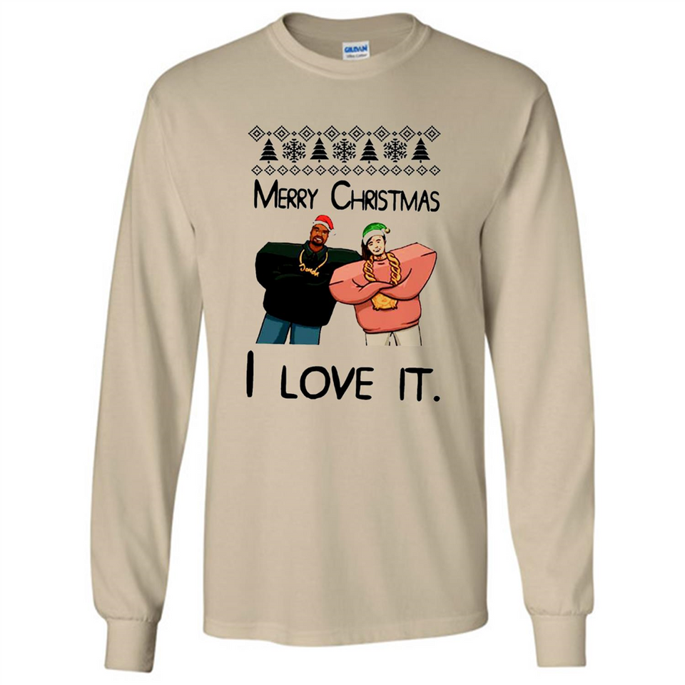 Drake Merry Christmas I love it sweatshirt PINGPONG - Long Sleeve T-Shirt
