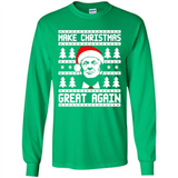 Fabulous Make Christmas Great Again Trump Ugly Christmas - Long Sleeve T-Shirt