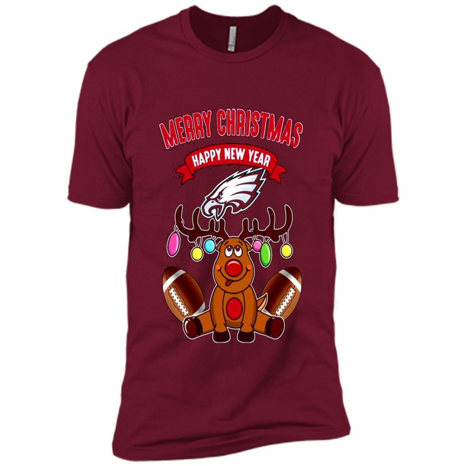 Philadelphia Eagles NFL Reindeer Funny Merry Christmas And Happy New Year