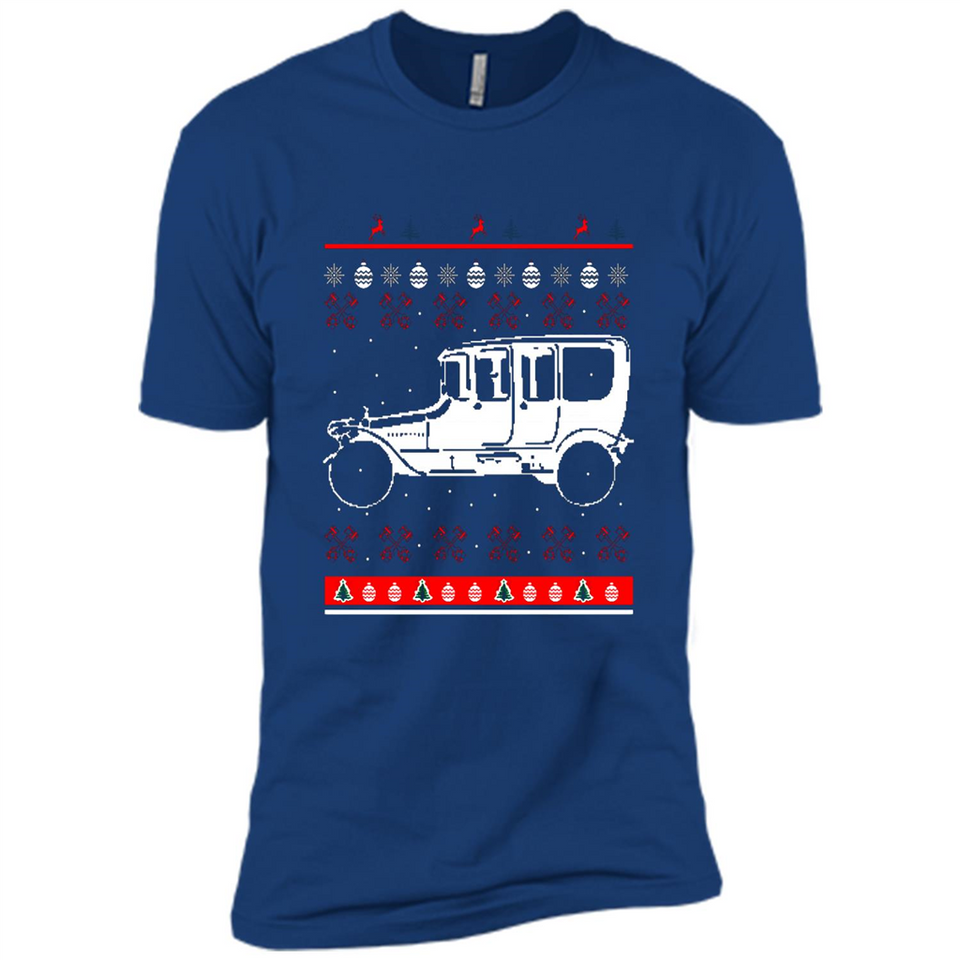 Christmas Ugly Sweater Automobile Ugly Christmas Sweater - Premium Short Sleeve T-Shirt
