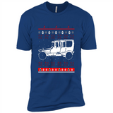 Christmas Ugly Sweater Automobile Ugly Christmas Sweater - Premium Short Sleeve T-Shirt