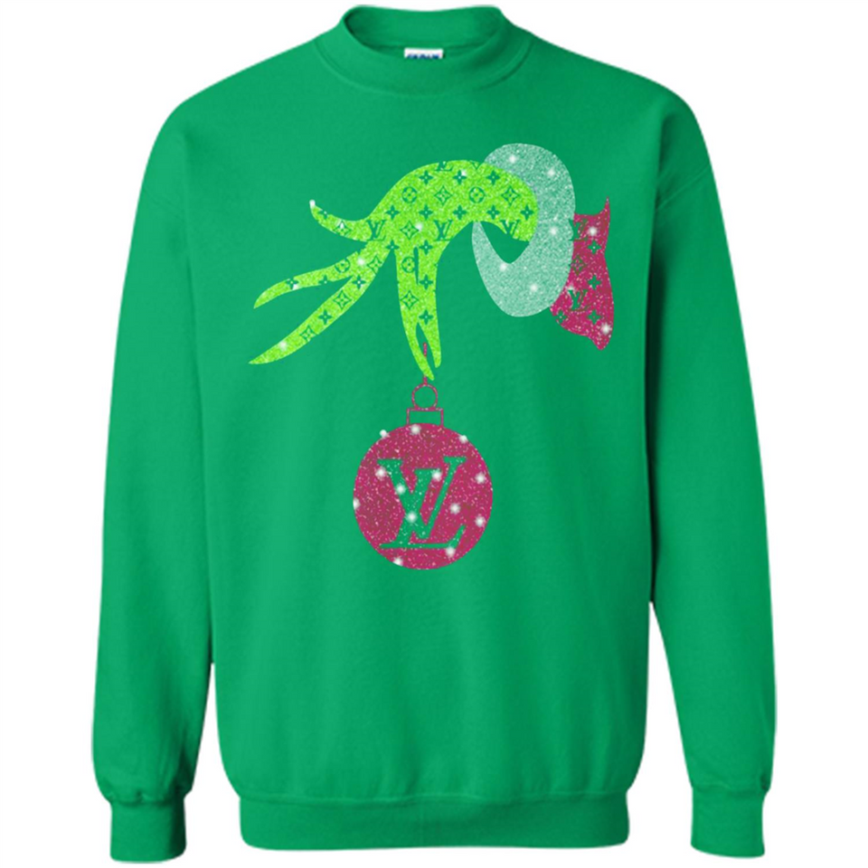 Grinch Hand Holding Louis Vuitton Christmas