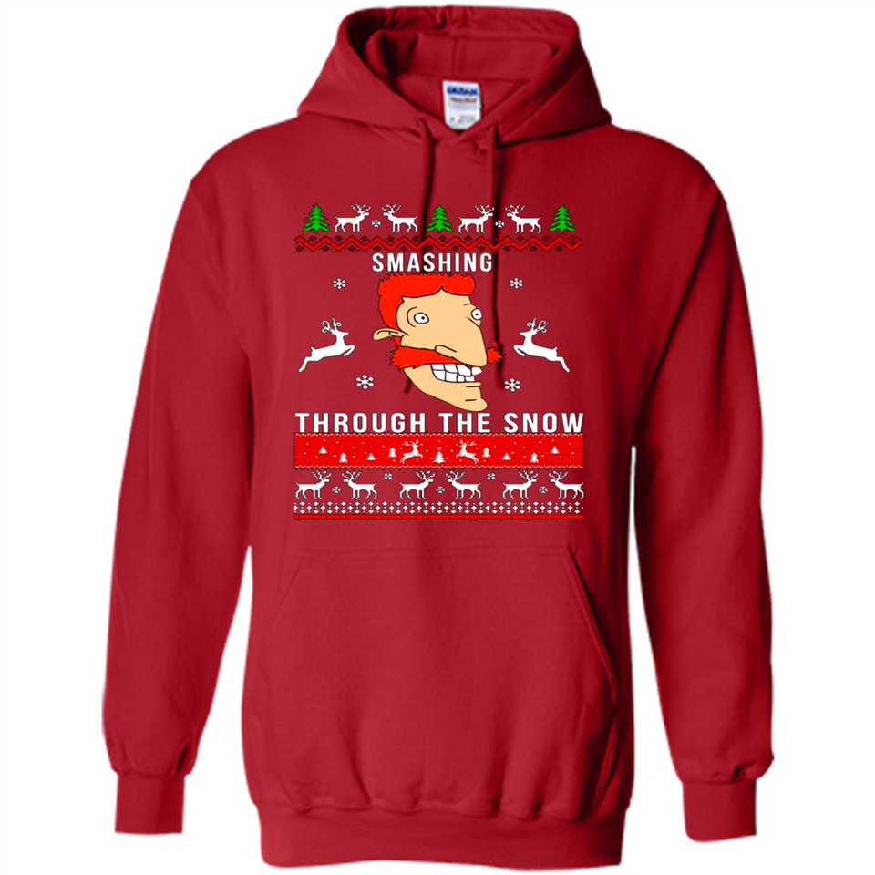 Nigel Thornberry Smashing through the snow Christmas sweatshirt PINGPONG