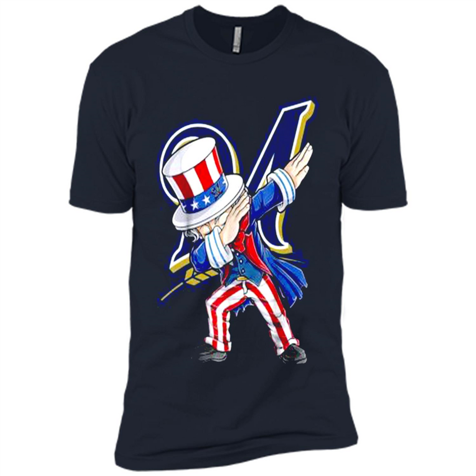 MLB MILWAUKEE BREWERS UNCLE SAM DABBING INDEPENDENCE DAY