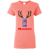 Bud light reinbeer Christmas - Ladies Short-Sleeve