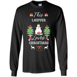 This Lawyer Loves Christmas Tree Shirt with Snowman