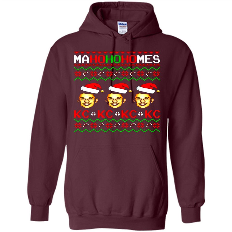 Patrick Mahomes Ma Ho Ho Homes Christmas sweatshirt PINGPONG - Hoodie