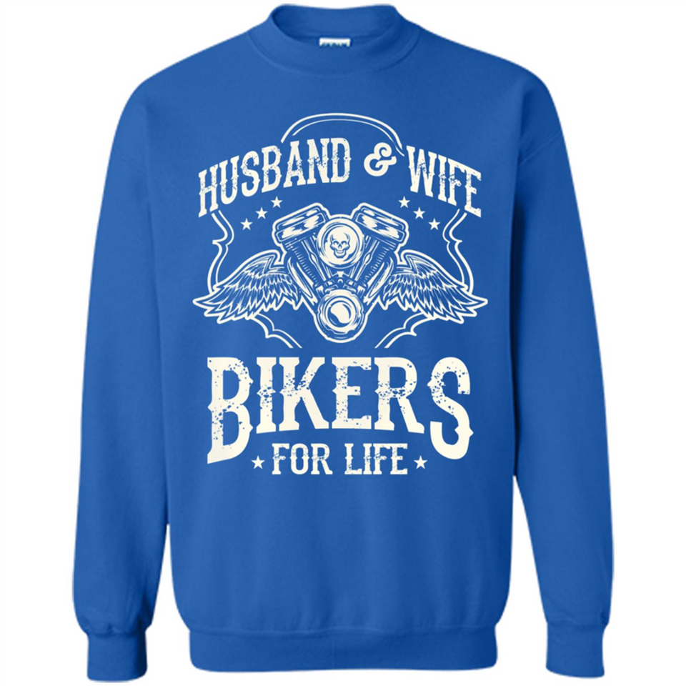 Husband & Wife Biker For Life Couple
