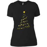 Modern Christmas Tree Light Led Merry Xmas Mug PINGPONG - Ladies' Boyfriend T-Shirt