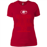 Reasons to be a Georgia Bulldogs Fan Complete List on Back - Ladies' Boyfriend T-Shirt