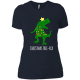 Christmas Tree Rex - Ladies' Boyfriend T-Shirt