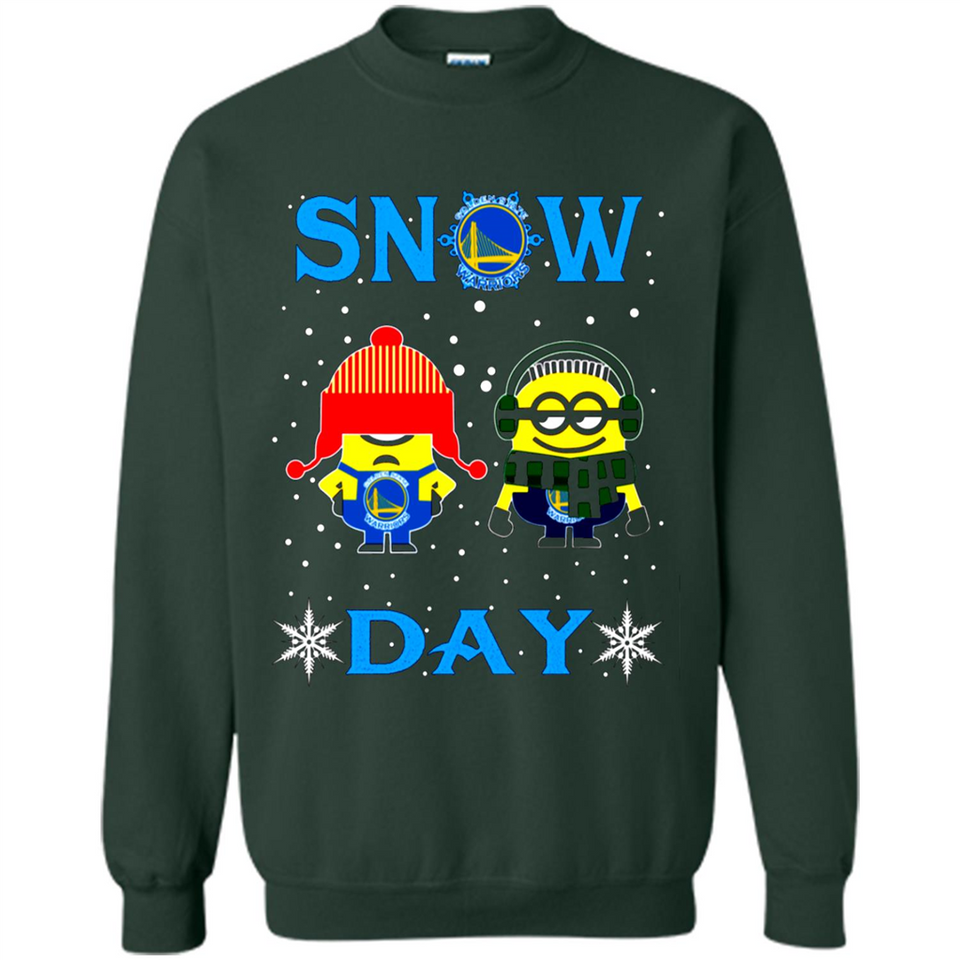 Snow Day Shirt For Golden State Warriors Vs Minion Fans pingpong