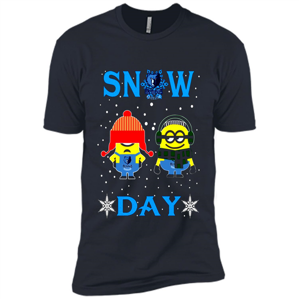 Snow Day Shirt For Memphis Grizzlies Vs Minion Fans pingpong