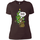 Christmas Tree Cat Long Sleeve Christmas Shirt for Cat Lover - Ladies' Boyfriend T-Shirt