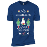 This Exterminator Loves Christmas Tree Shirt with Snowman