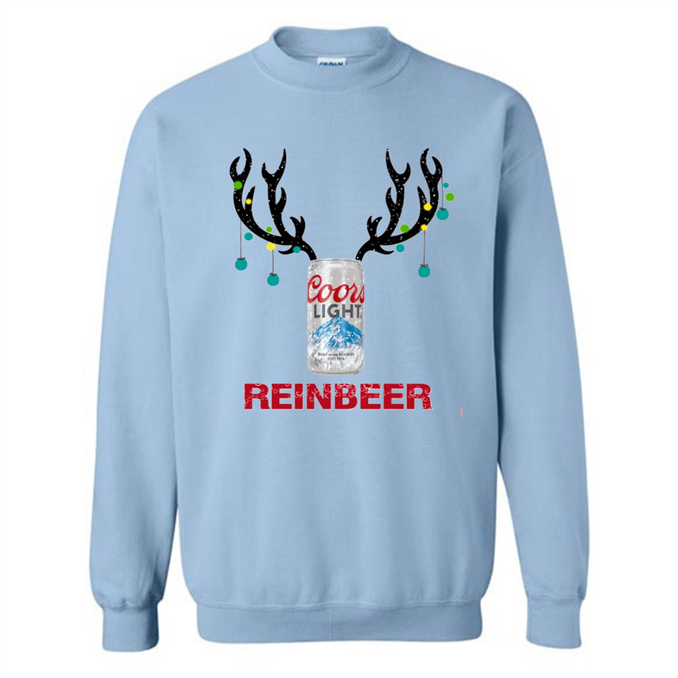 Coors Light Reinbeer Funny Beer Reindeer Christmas Sweatshirt - Sweatshirt