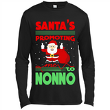 Santa's Promoting Me To Nonno - Canvas Long Sleeve T-Shirt