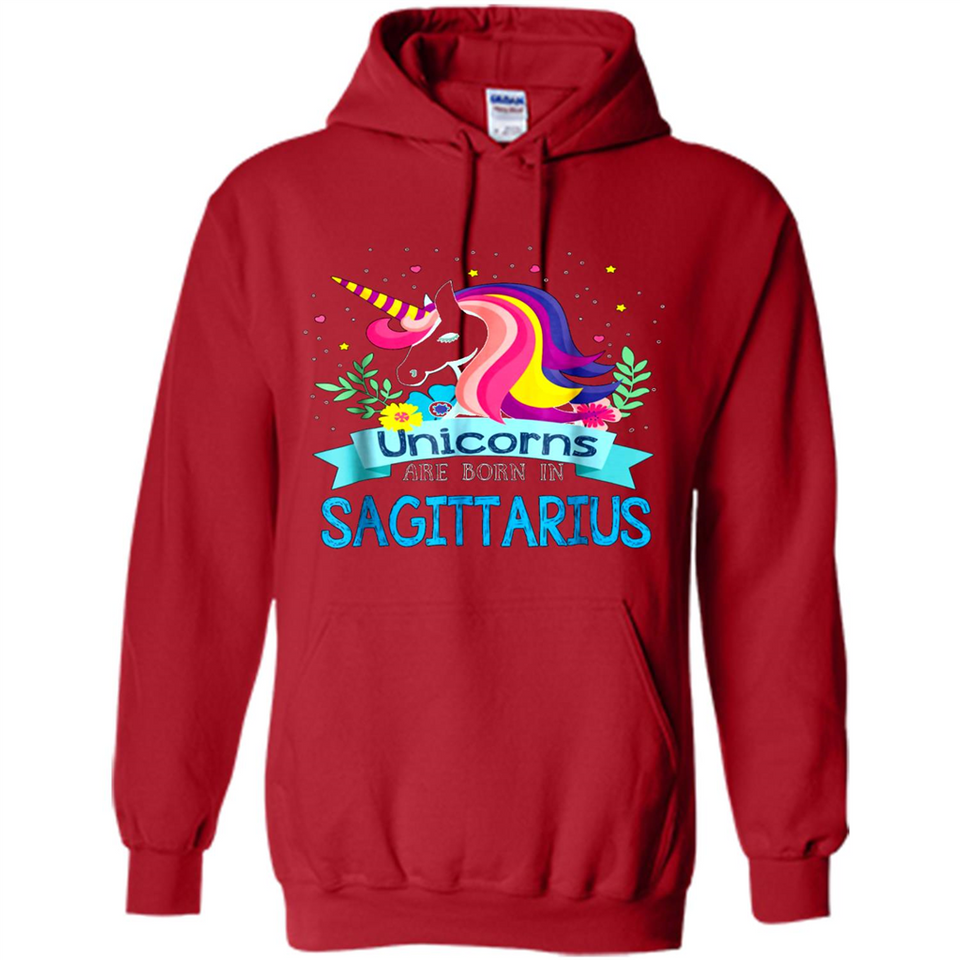 Unicorns are born in Sagittarius Birthday Rainbow Custom Ultra Cotton