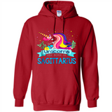 Unicorns are born in Sagittarius Birthday Rainbow Custom Ultra Cotton