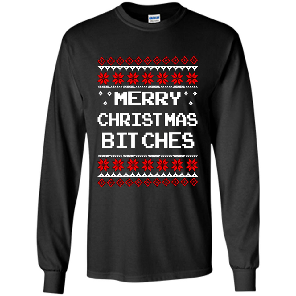 Merry Christmas Bitches ugly sweatshirt PINGPONG