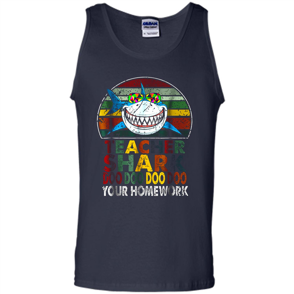 Teacher Shark Doo Doo Doo Your Homework Funny shirt Ladies' Boyfriend